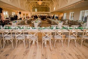 Cathedral head table place settings | Liesel Farm | Wedding Venues | Private Events | Round Top, TX